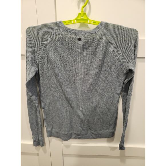 Prana Sweater Mens Large Blue Long Sleeve Knit Lightweight Preppy Academia Dad - Picture 3 of 9